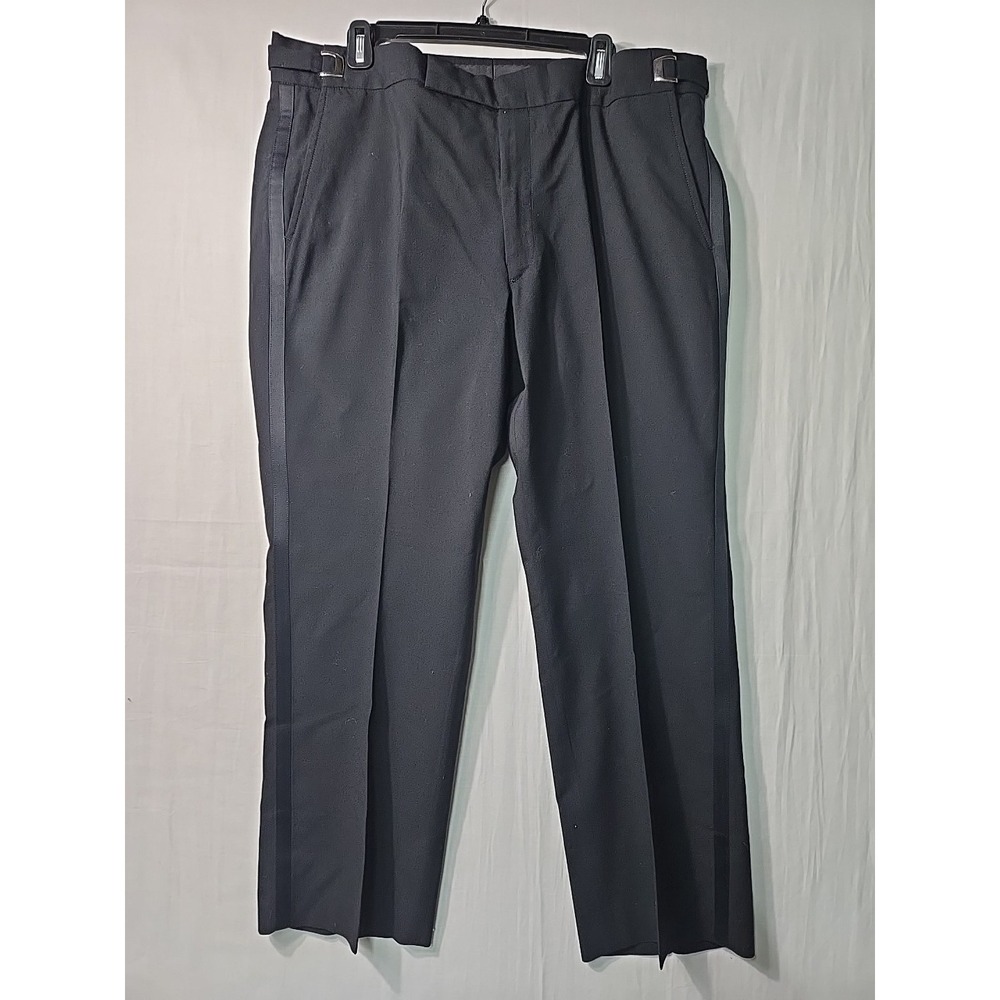 Raffinati Formal Tuxedo Pants Mens Black size‎ 39-40-41S Hemmed Adjustable Waist